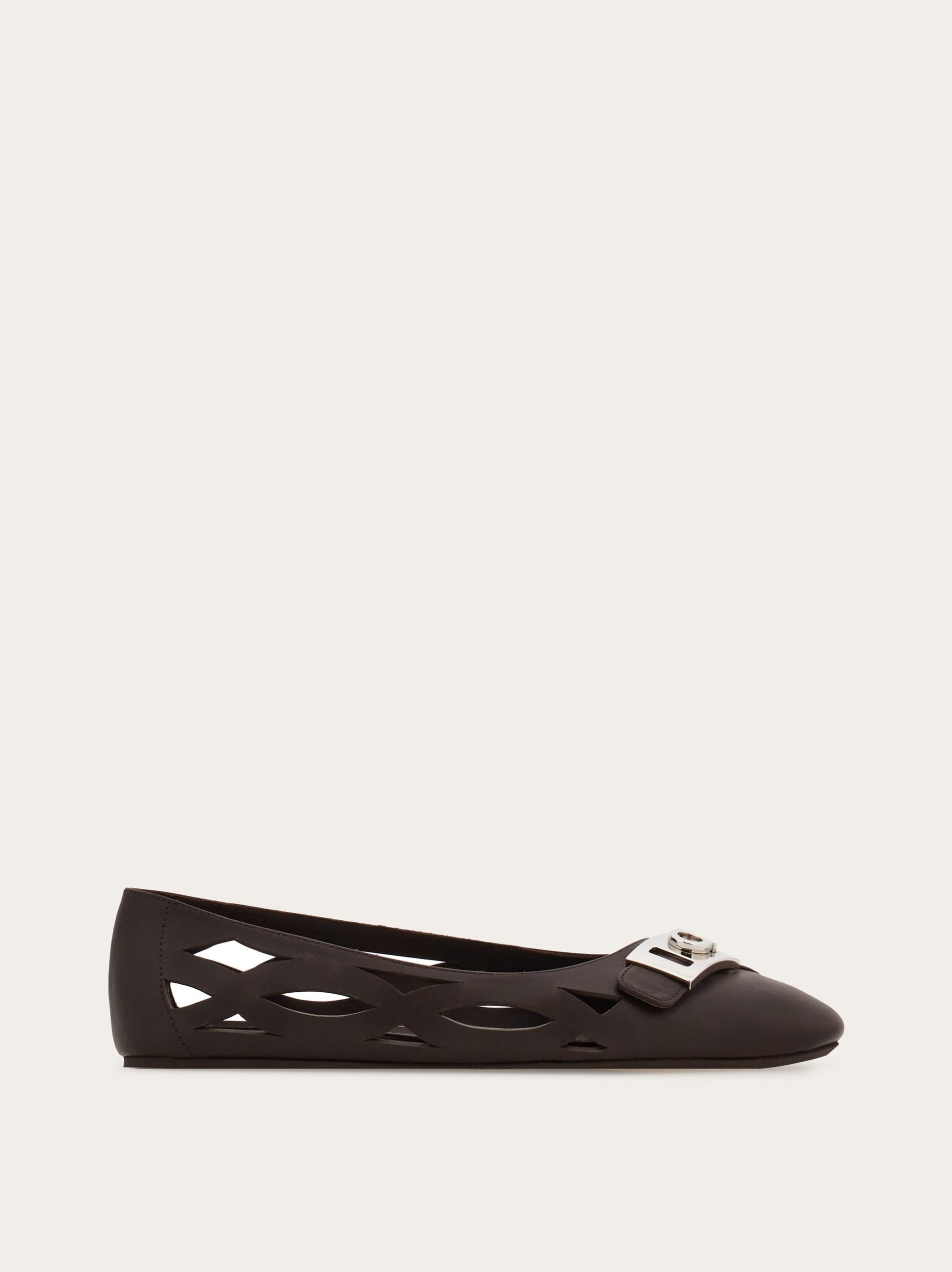 Ferragamo Hug buckle ballet flat - Image 1